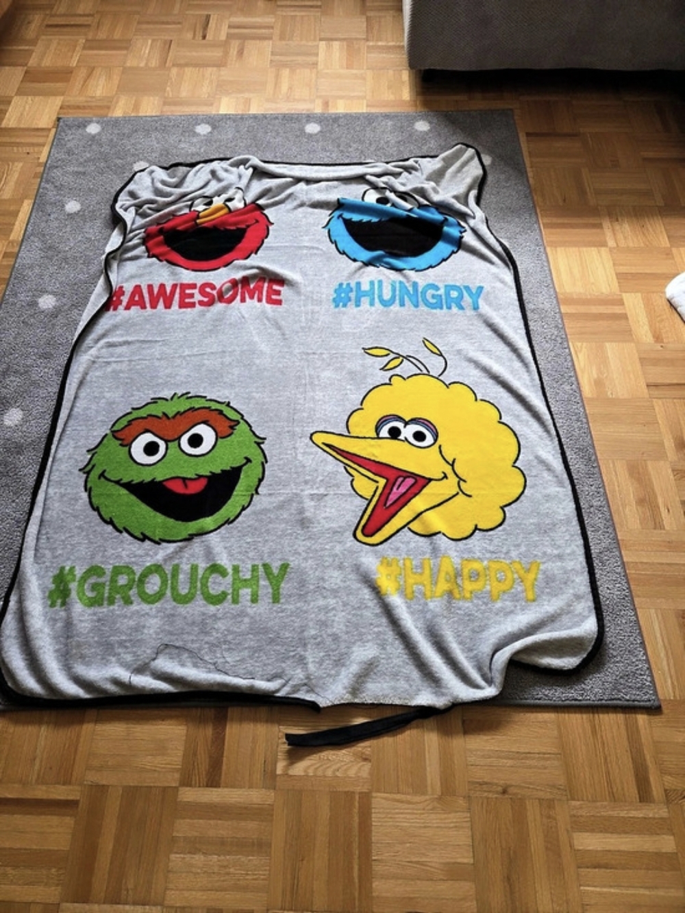 Sesame Street Character Graphic Blanket